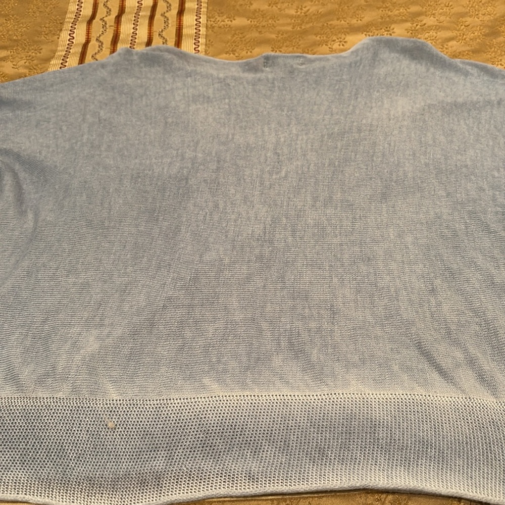 Bella Amore Light Blue Sweater with Studded Accents,
Viscose/Acrylic blend, XL - Picture 10 of 10